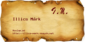 Illics Márk névjegykártya
